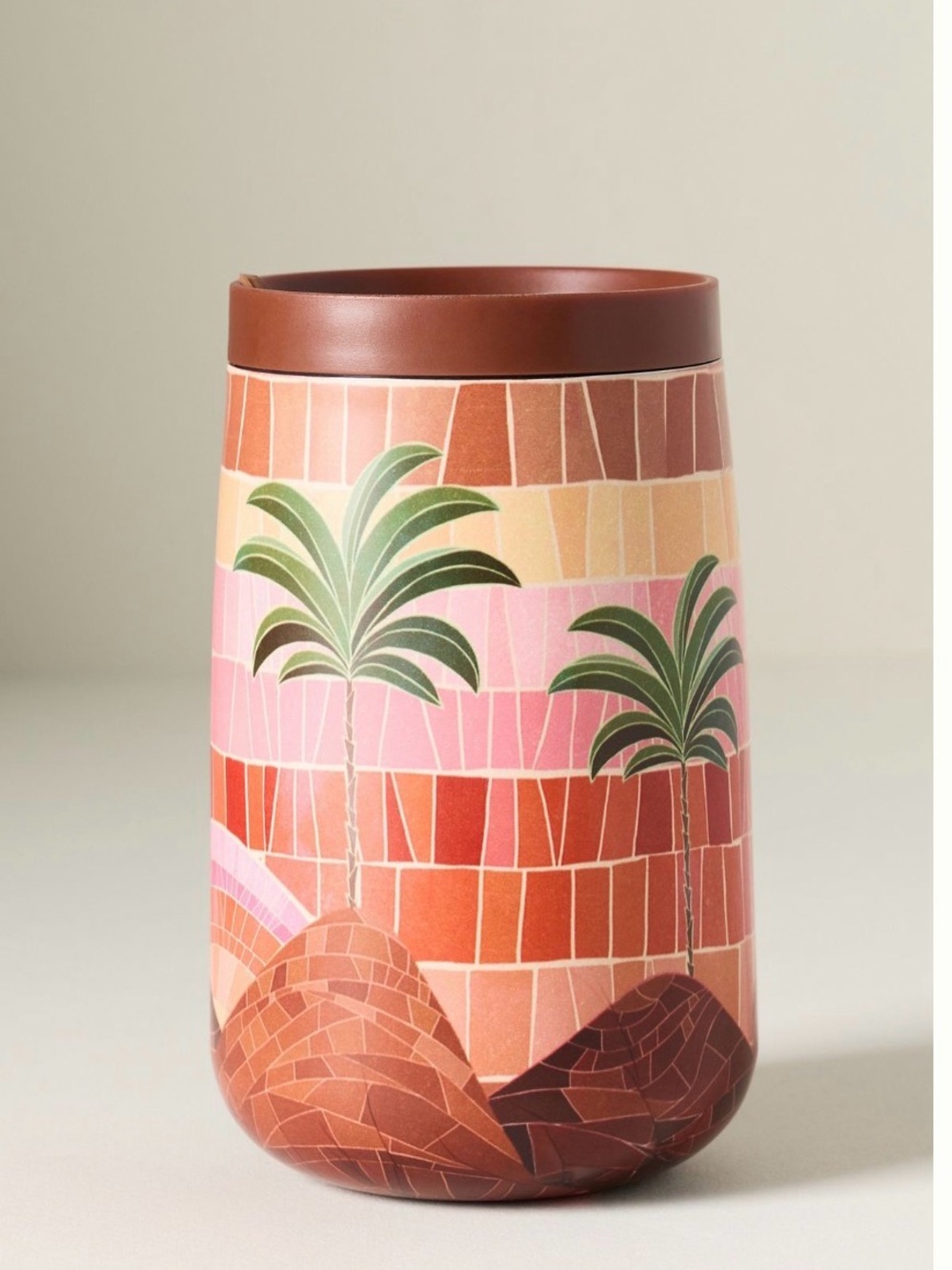 FARM Rio Insulated Tumbler – Pink, Terracotta & Green
